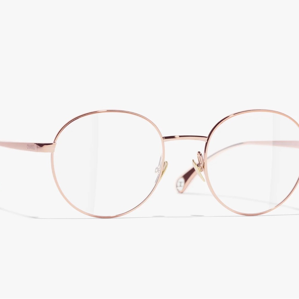 NEW Chanel Rose Gold Frame Glasses